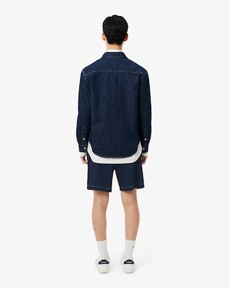 Relaxed Fit Cotton Twill Shorts