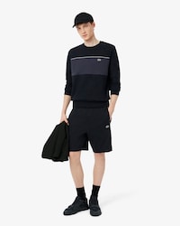 Regular Fit Colorblock Fleece Shorts