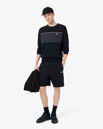 Regular Fit Colour-Block Fleece Shorts