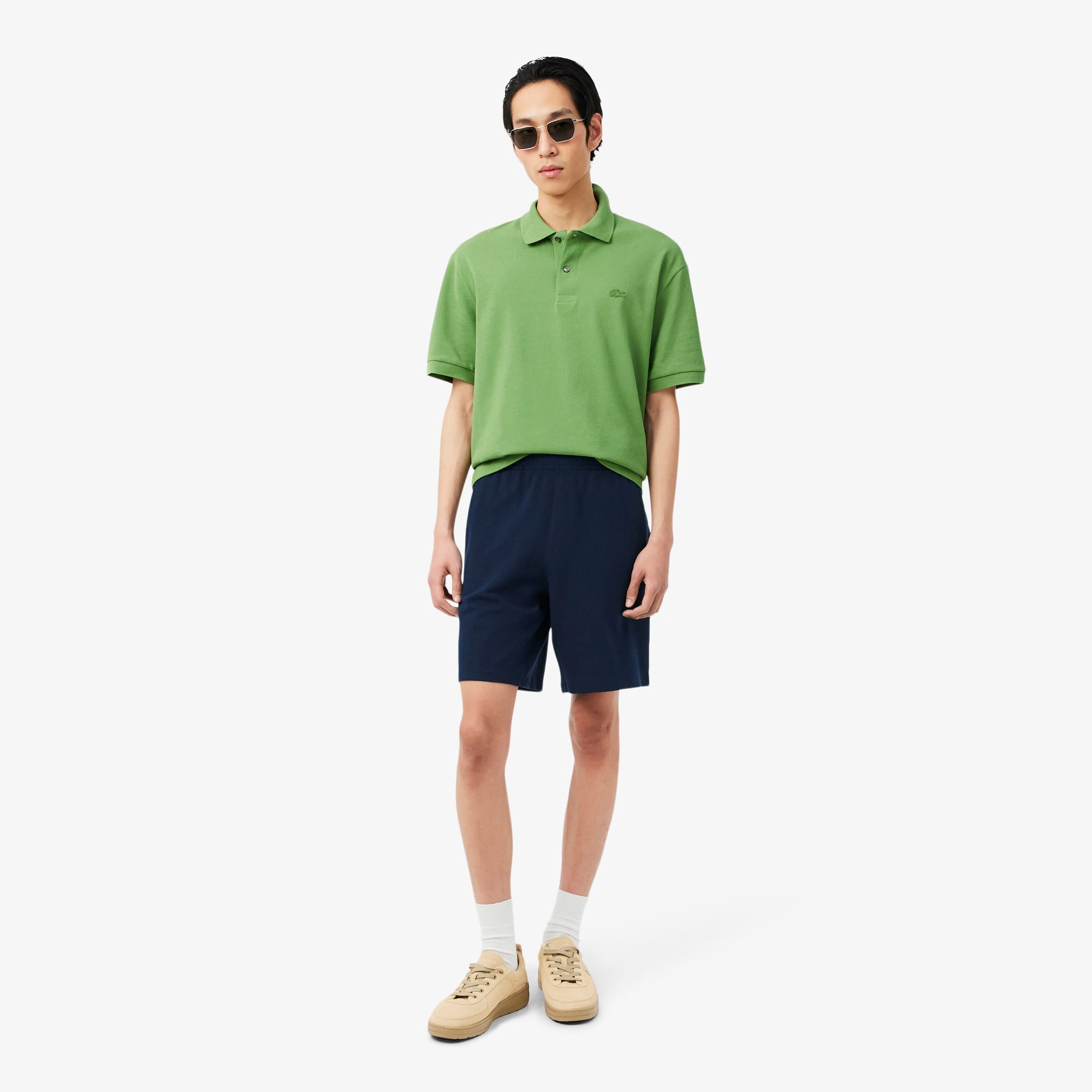 Lacoste Piqué Relaxed Fit Shorts - Xxl In Blue