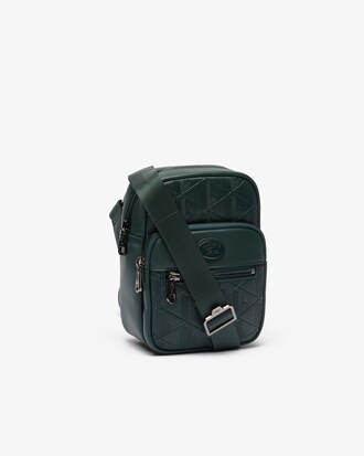 Bolso satchel pequeño con monograma para hombre