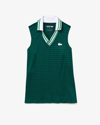 Polo Lacoste SPORT slim fit respirant &agrave; motif pied-de-poule