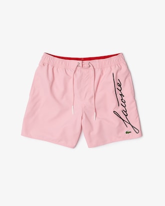 Short de bain léger imprimé signature