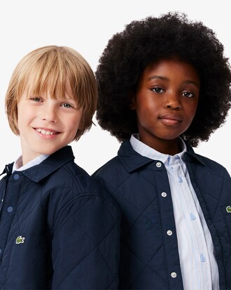 Kids' Quilted Plaid Overshirt