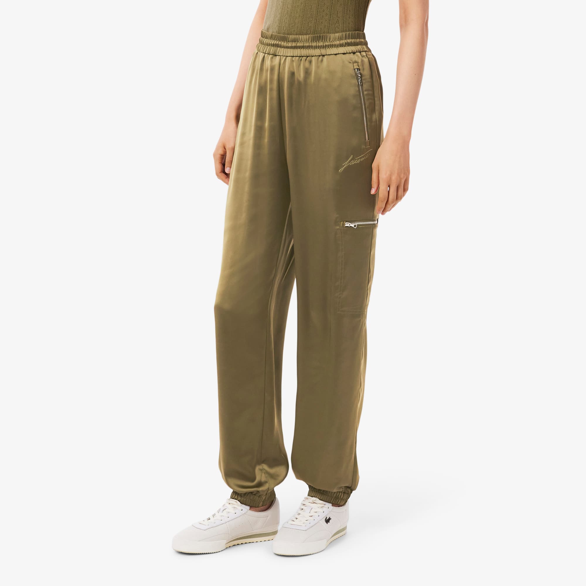 Women's Oversized Satin Sweatpants - Pants & Leggings - New In
