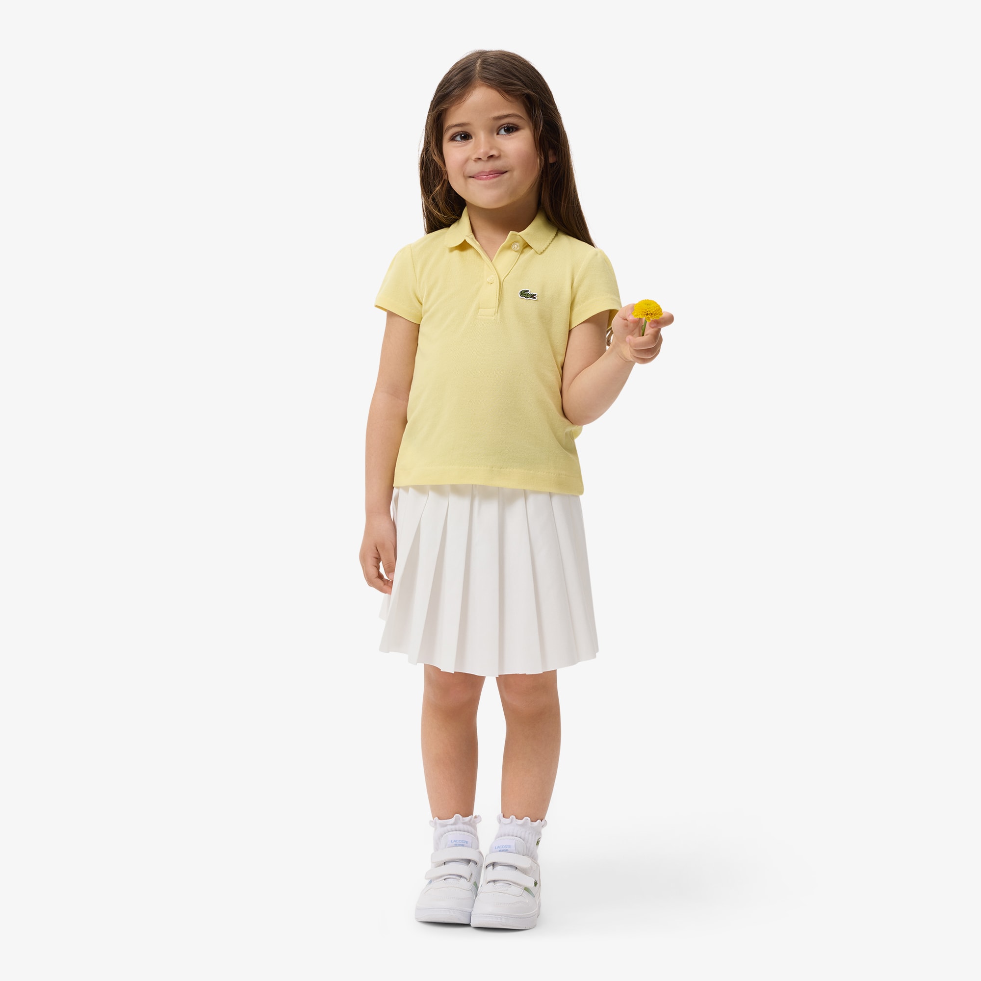 Lacoste Oxford Cotton Pleated Skirt