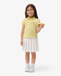 Oxford Cotton Pleated Skirt