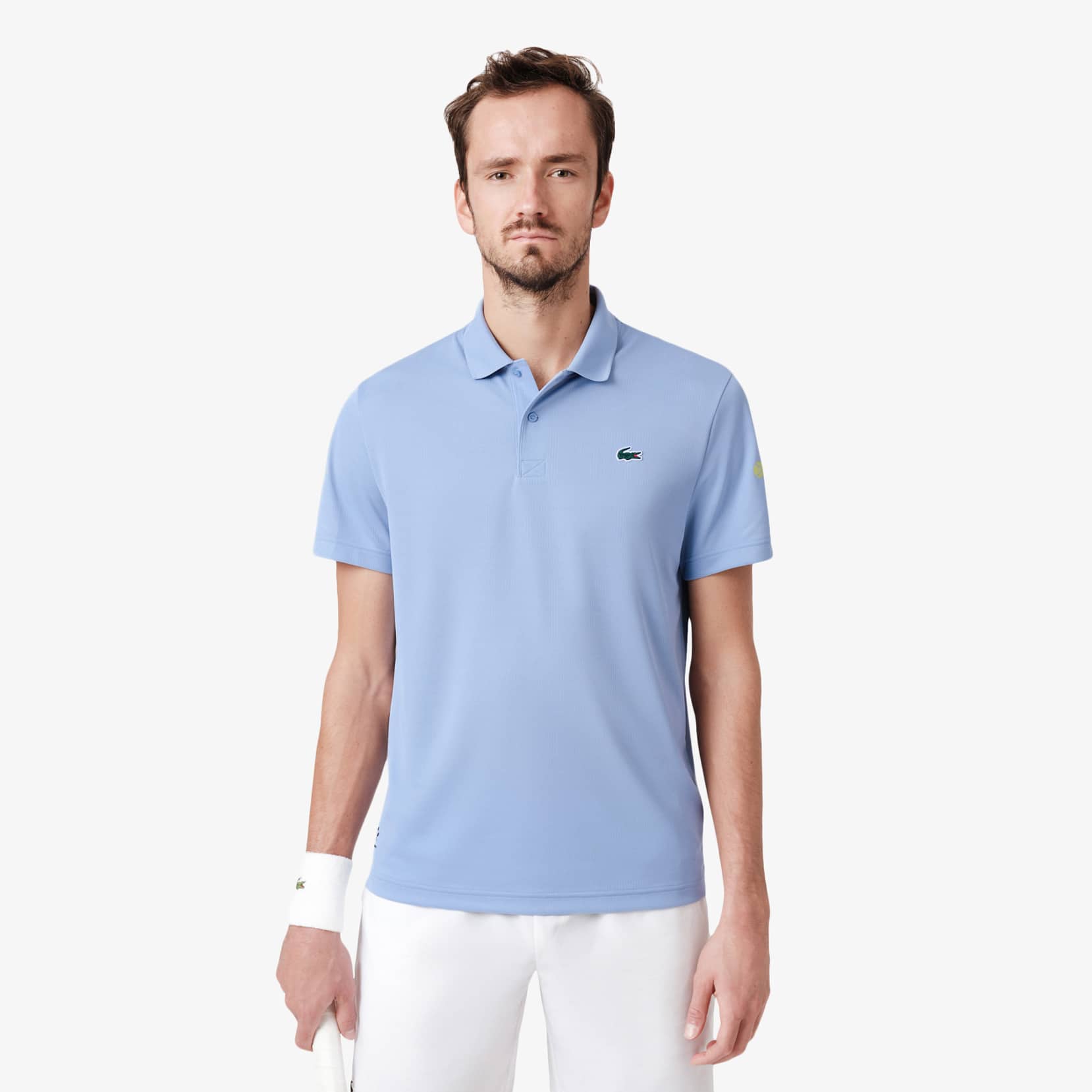Lacoste Tennis X Daniil Medvedev Polo Shirt In Blue