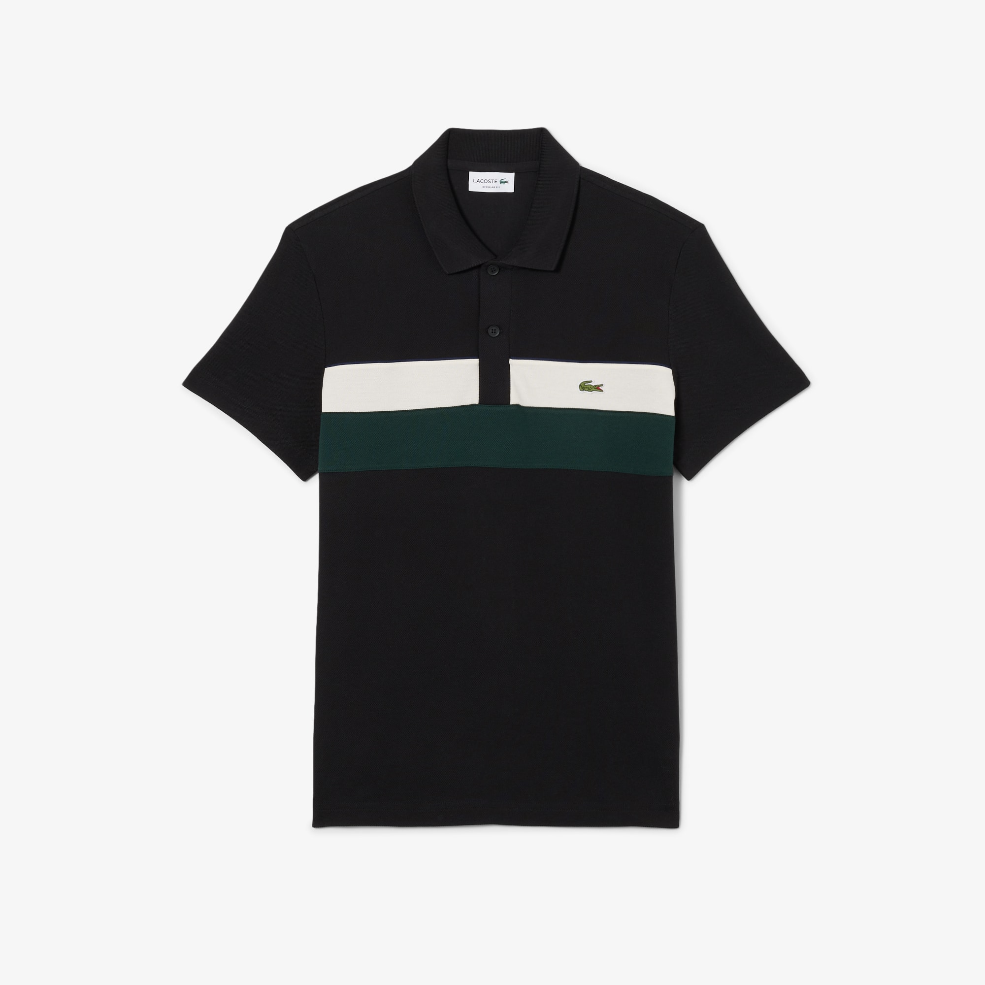 Men's Regular Fit Colorblock Petit Piqué Polo