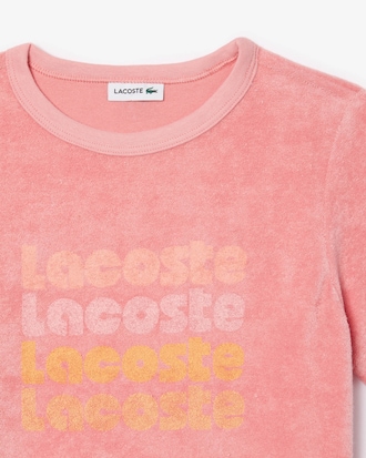 Robe t-shirt en coton &eacute;ponge avec logo