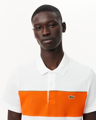 Polo Regular Fit L.12.12 con Color Block