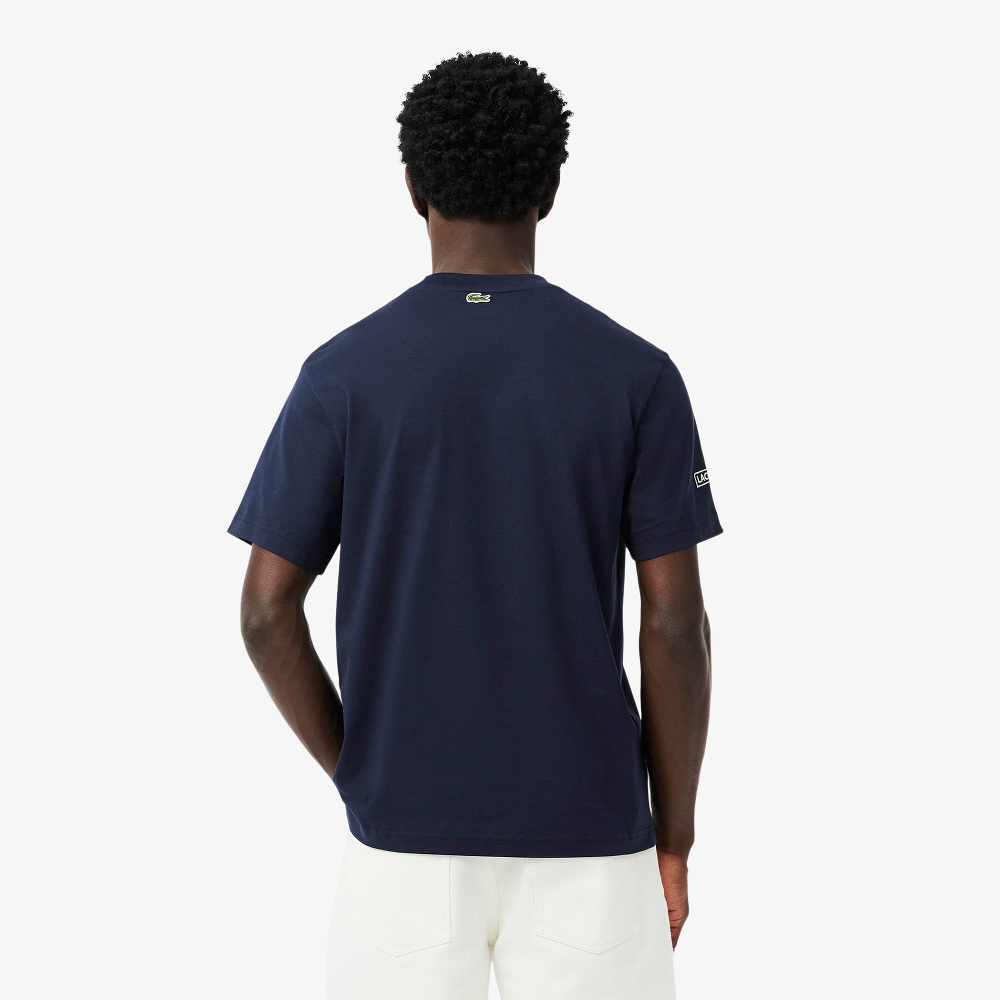 Men's Printed Embroidered Cotton Jersey T-Shirt - T-shirts