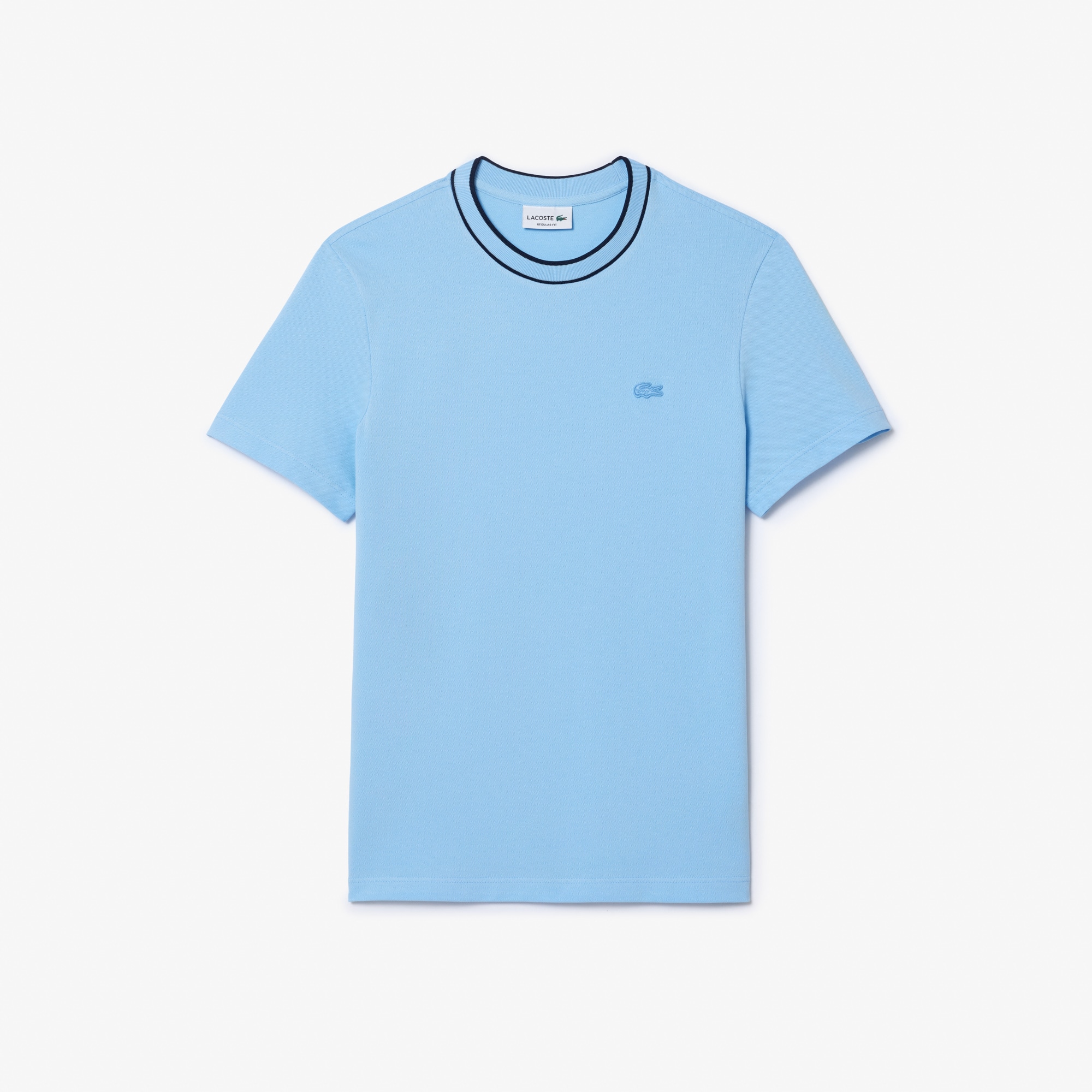 Men's Stretch Piqué Striped Collar T-Shirt - T-shirts - New
