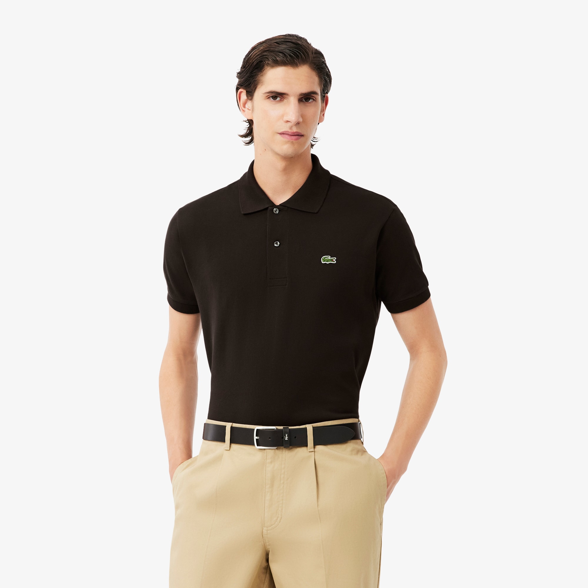 Lacoste Men's Classic Fit Original L.12.12 Polo - M - 4 In Brown