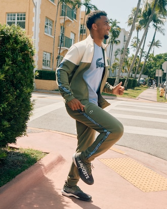 Sudadera con Cierre y Color Block de tenis