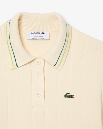 Women's Made In France Ribbed Cotton Polo