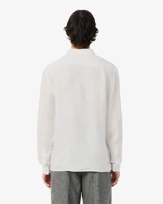 Camisa de lino de corte regular para hombre