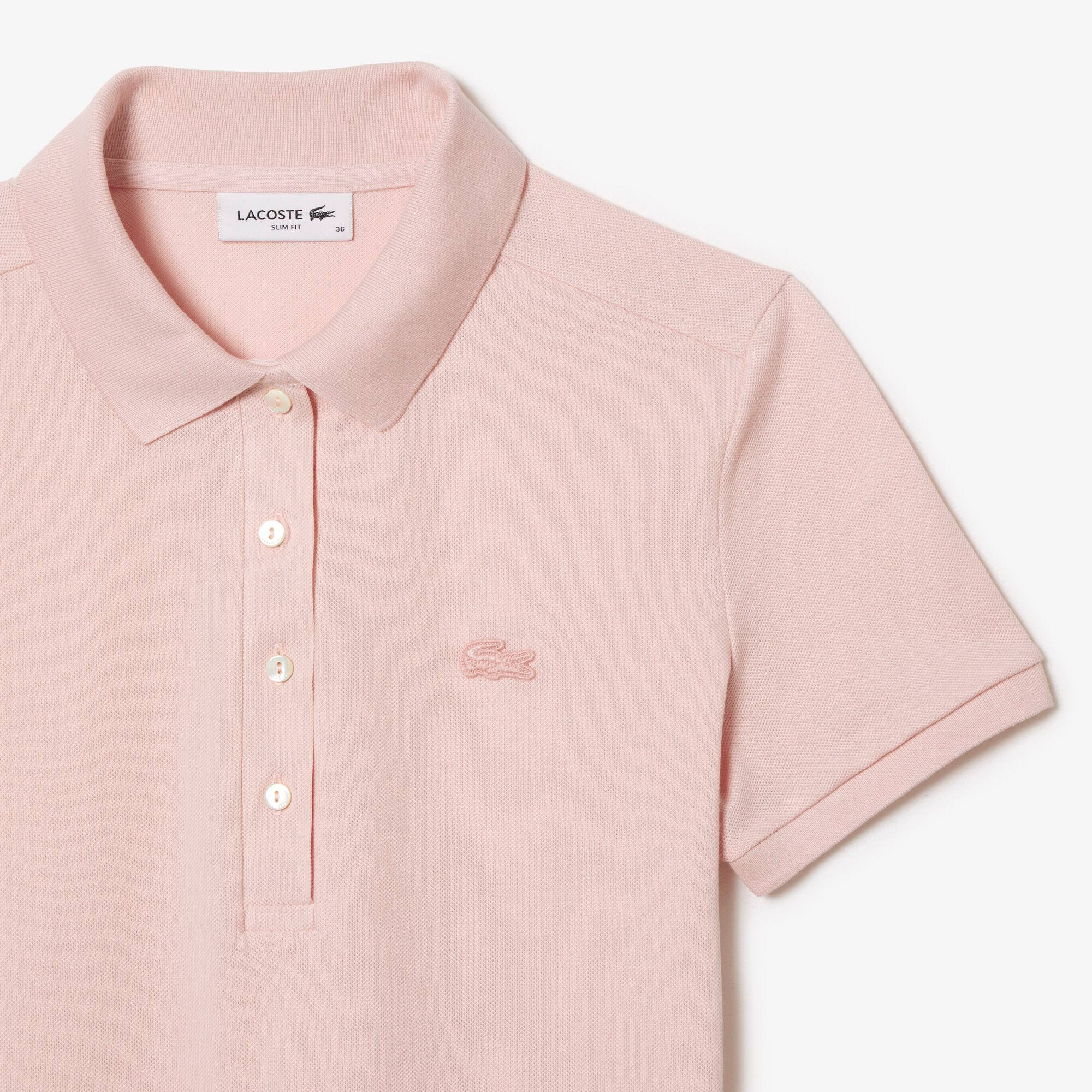 ★LACOSTE★ Women's Slim Fit Mini Pique Polo Dress Light Yel Women's Flared Mini-Piqué Polo Dress - Dresses - New In 2025