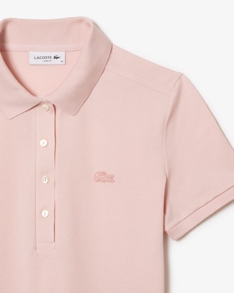 Women's Slim Fit Stretch Mini Piqué Polo Dress