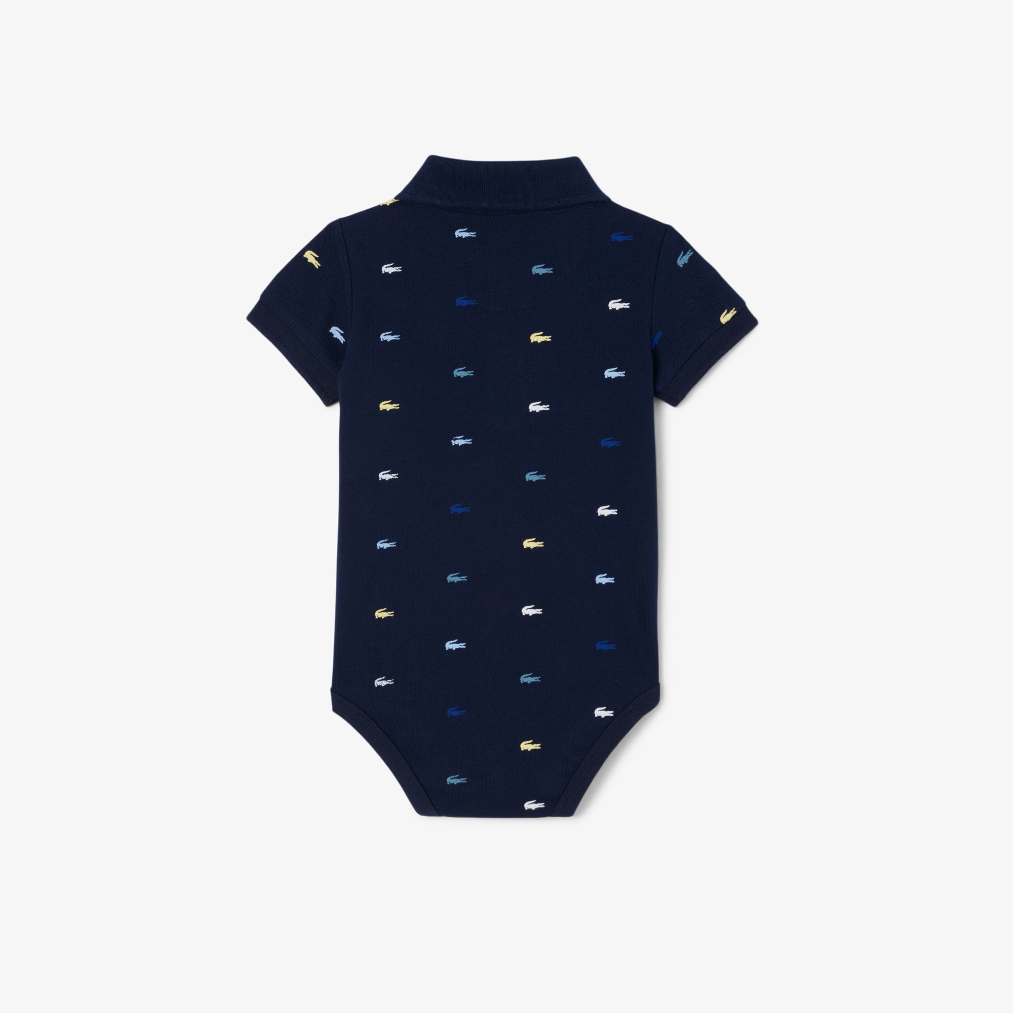 Infants' Crocodile Print Piqué Onesie