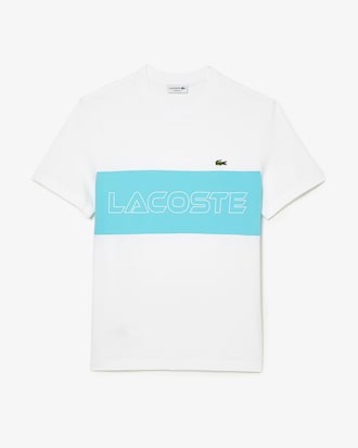 Playera regular fit con estampado color block