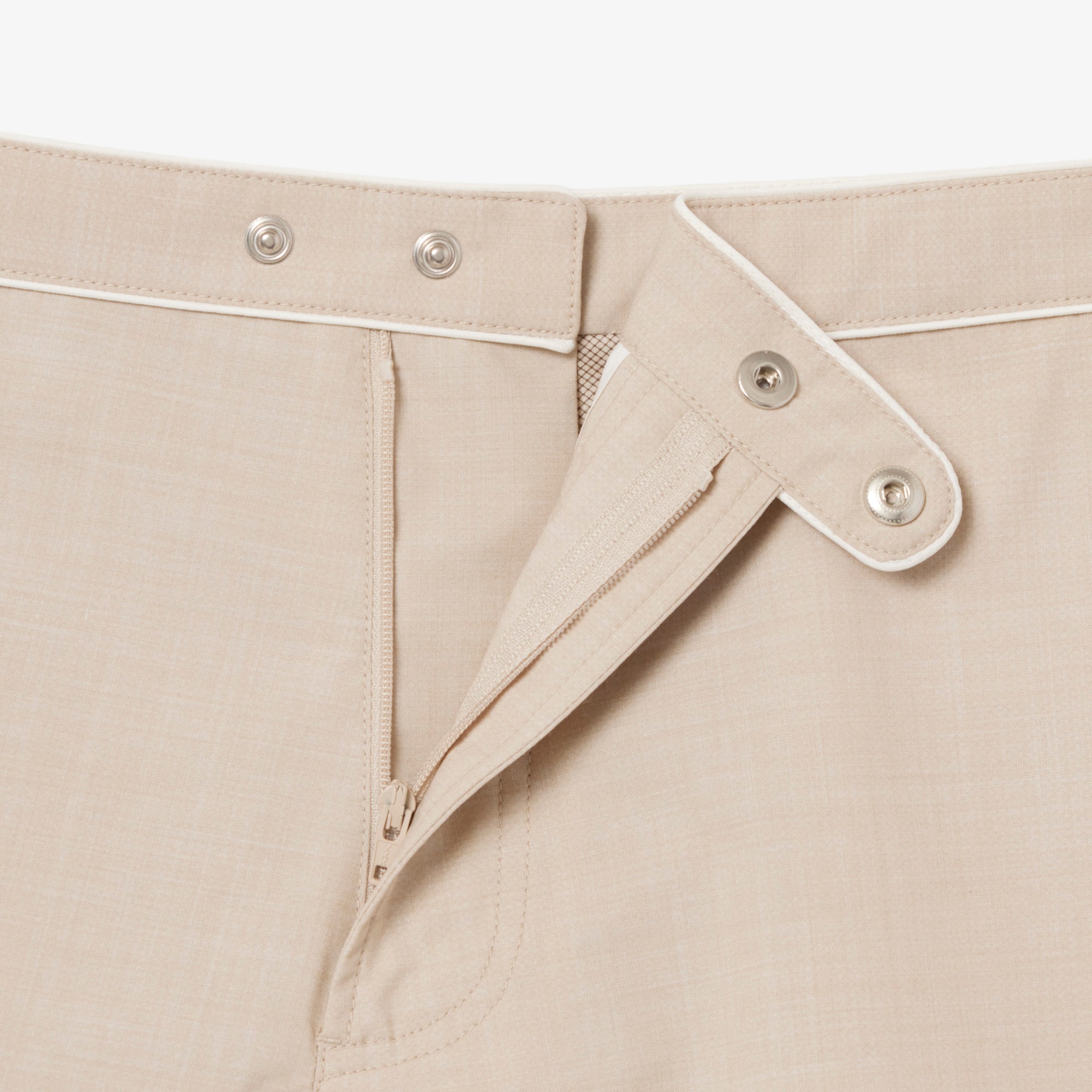 Runway Trim Accent Technical Fabric Shorts