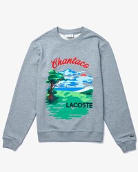 Men&rsquo;s Crew Neck Landscape Print Fleece Sweatshirt