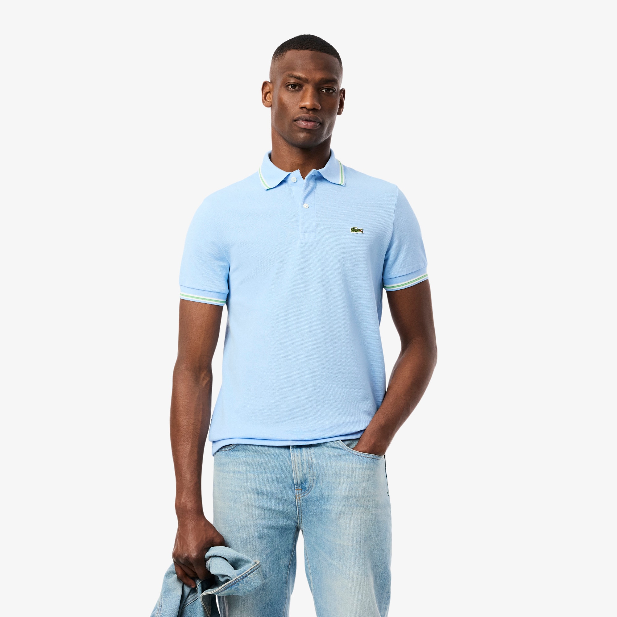 Men's Regular Fit Trim Accent L.12.12 Polo - Polo Shirts - New In