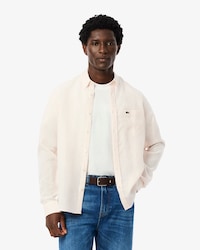 Men's Regular Fit Striped Linen Shirt