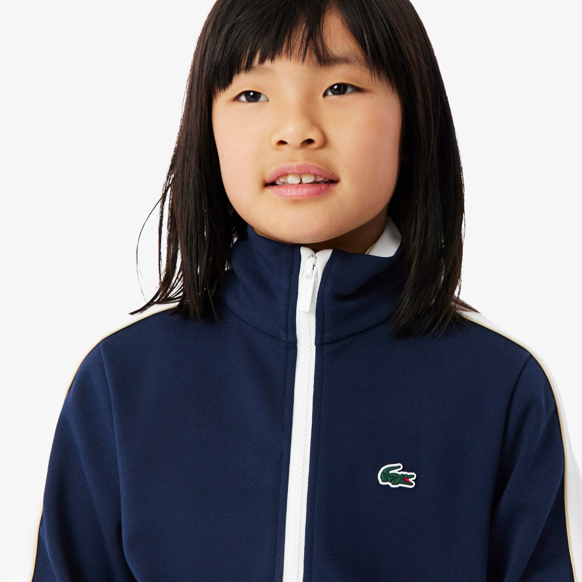 Sport Zip-Up Interlock Piqué Sweatshirt