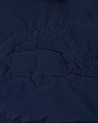 Kids' Embroidered Crocodile Hooded Puffer Jacket