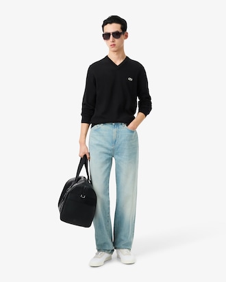 Men's Cotton V-Neck Sweater