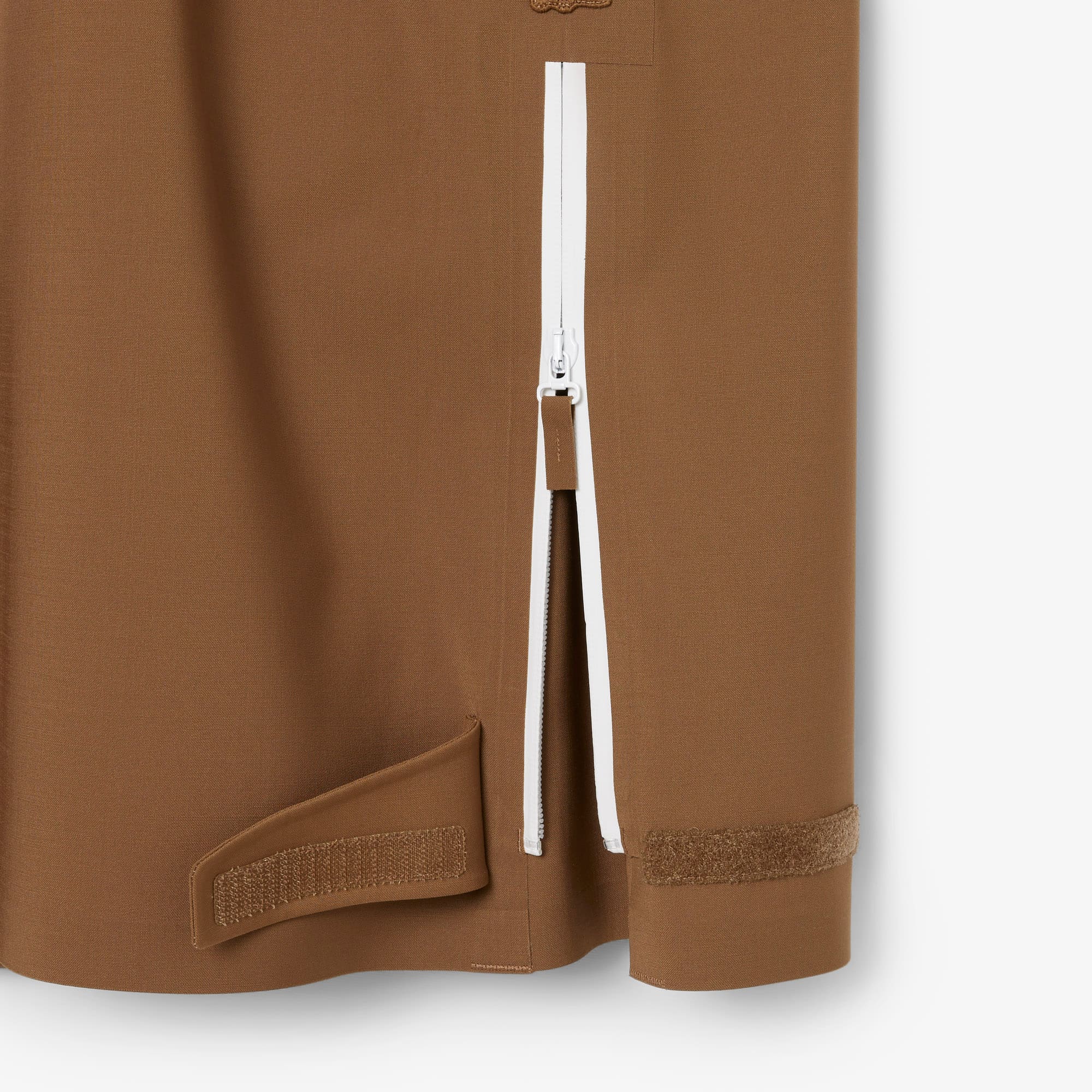 Runway Wool Blend Cargo Skirt