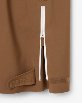 Runway Wool Blend Cargo Skirt