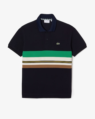 Men's Made in France Contrast Stripe Polo