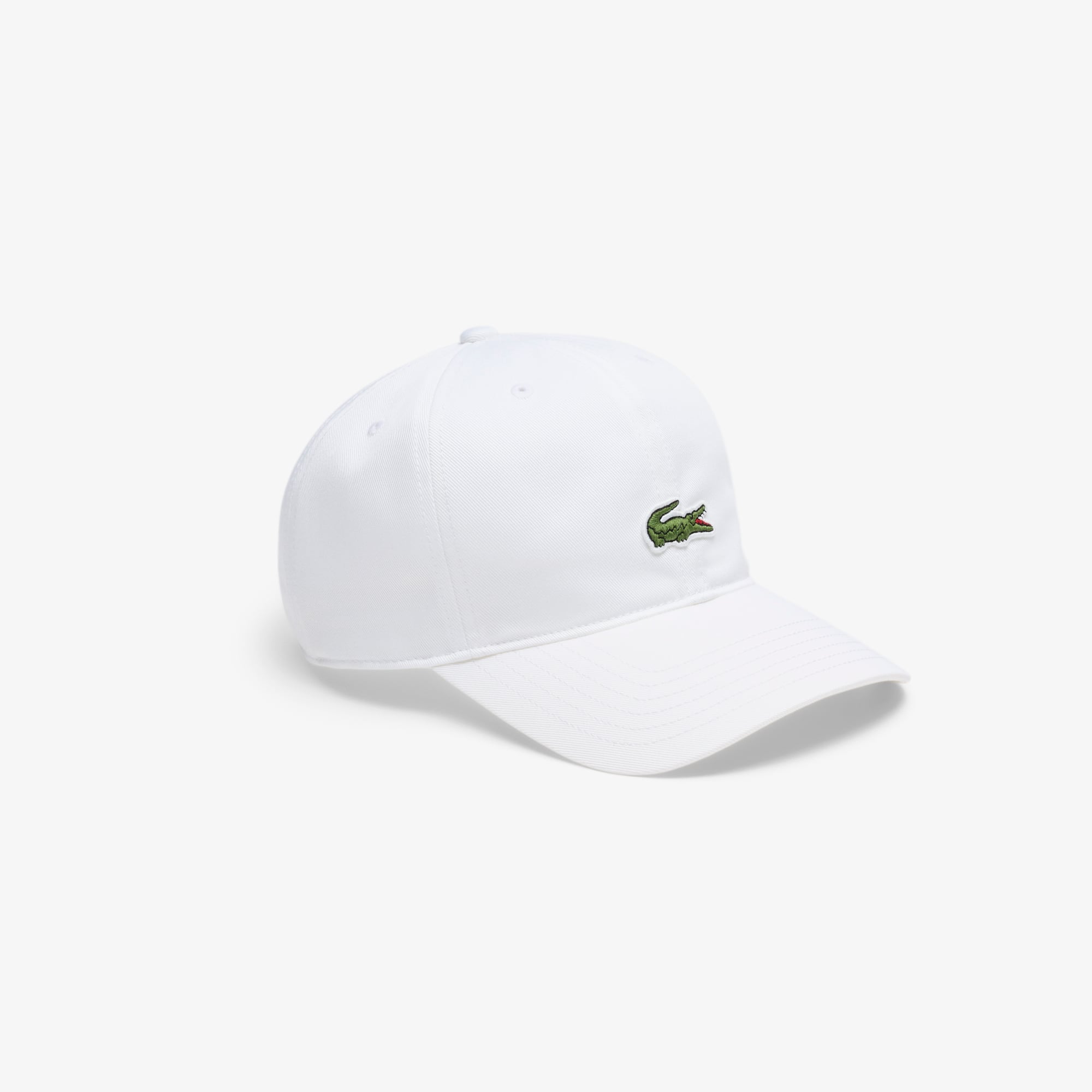 Lacoste Boys' Cotton Twill Cap - One Size In White