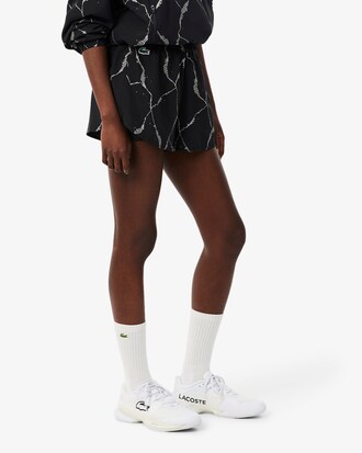 Reflective Print Lined Tennis Shorts