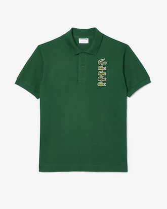 Men's Croc Badge Piqué Polo