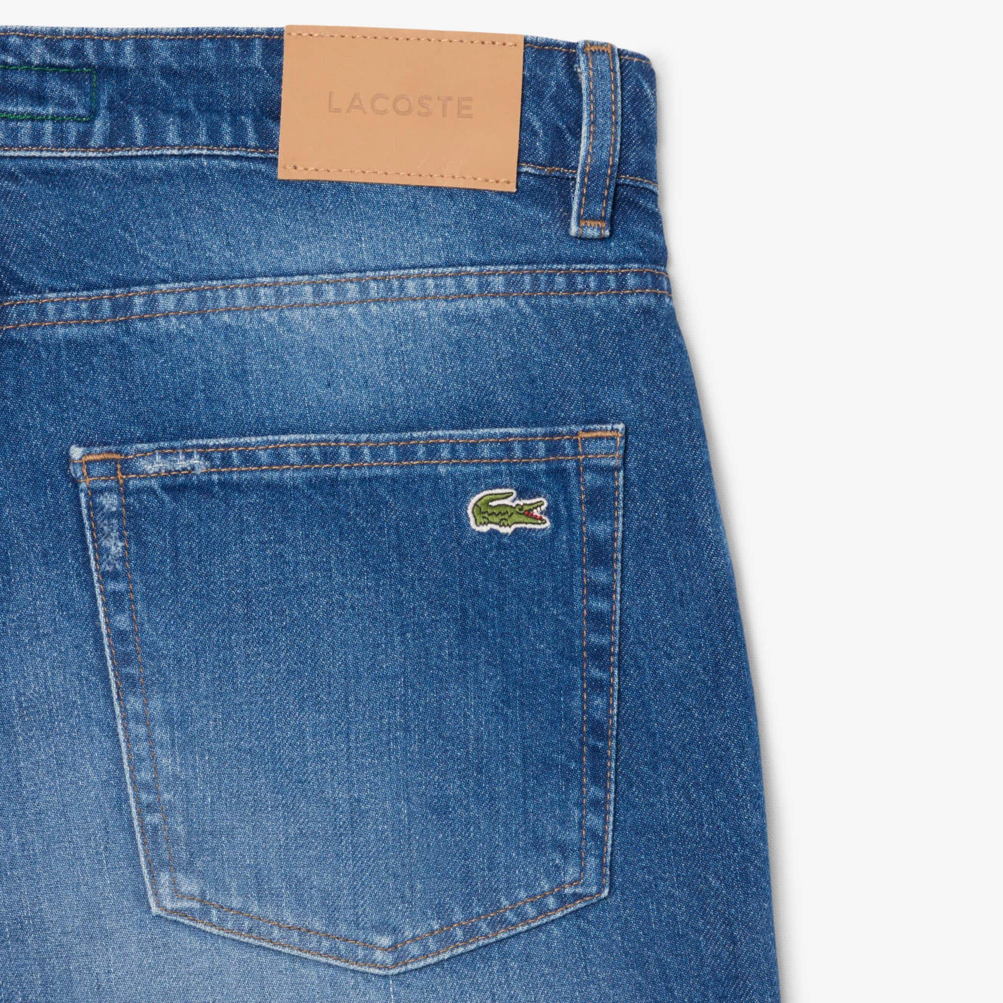Men's 5-Pocket Straight Cut Indigo Jeans