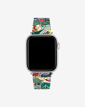 Lacoste Silicone Comic Print Apple Watch Strap