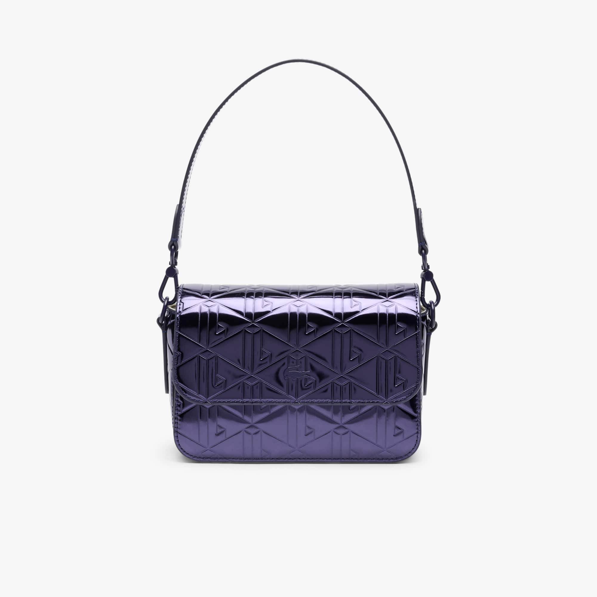 Lacoste Metallic Shoulder Bag - One Size In Purple