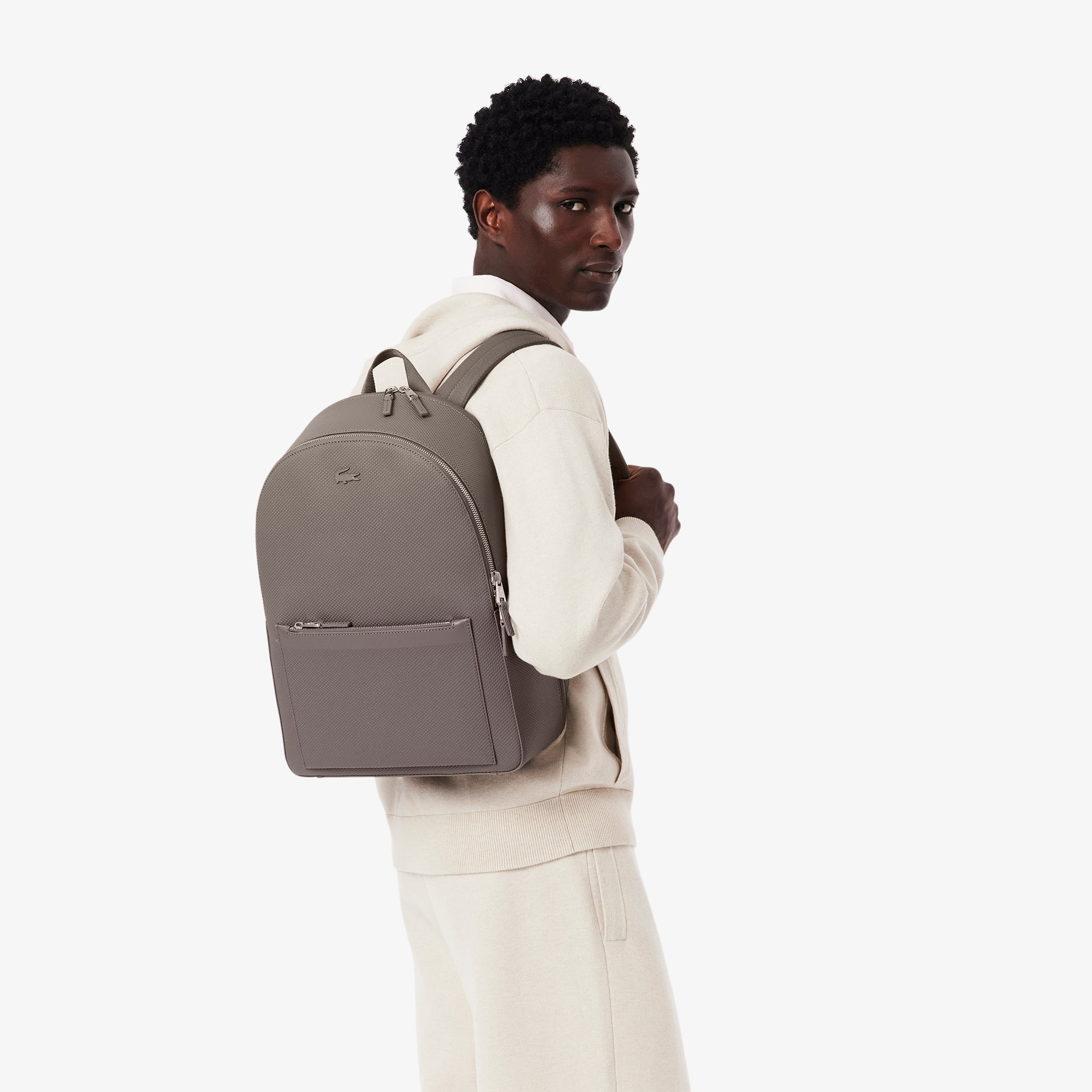 Chantaco Piqué Leather Backpack - Backpacks - New In 2026 | Lacoste