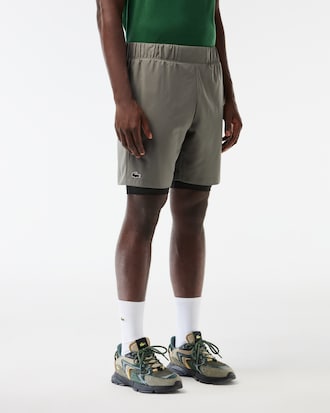 Shorts deportivos ultra secos con forro