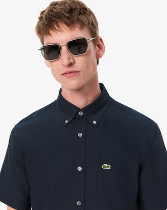 Chemise homme regular fit Oxford manches courtes en coton