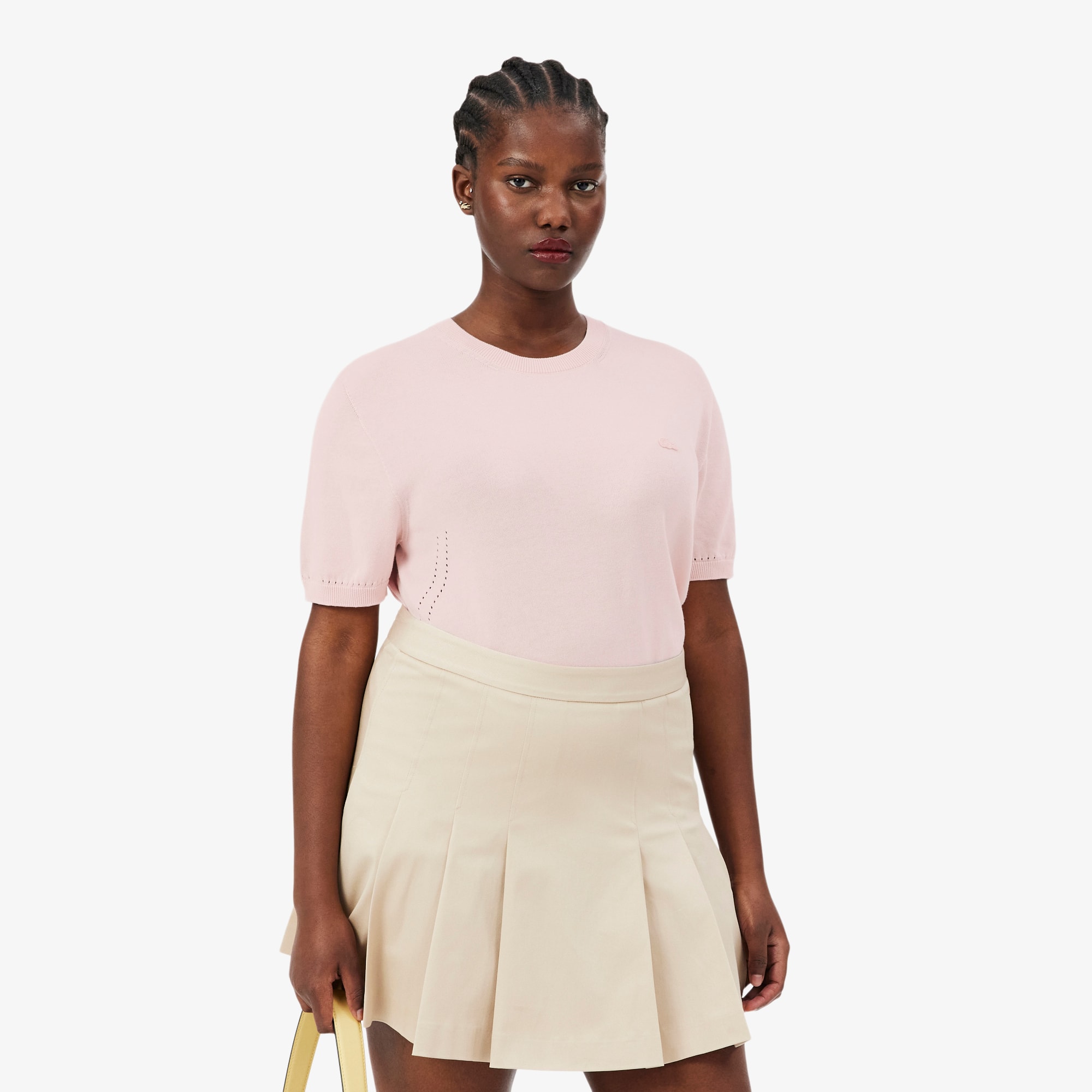 Short Sleeved 3D Knit Sweater - Sweaters & Sweatshirts - New In