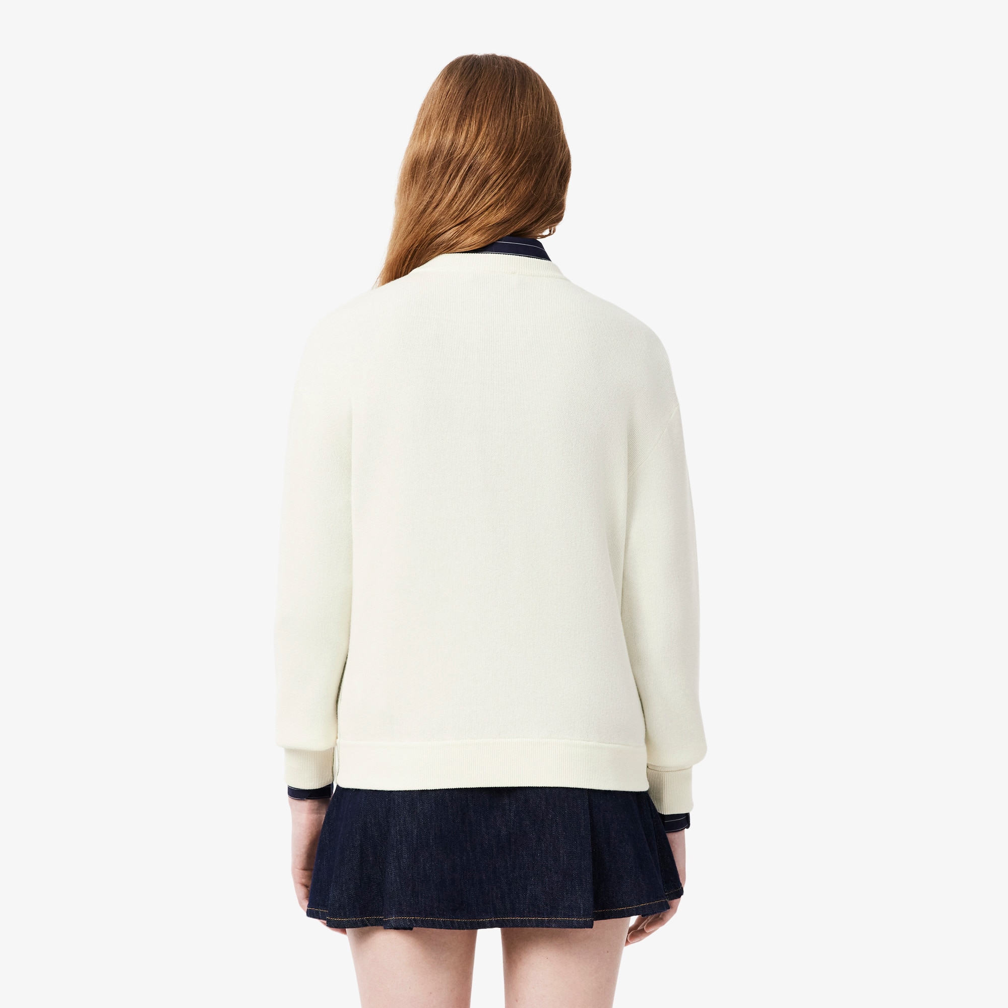 Women's Relaxed Fit Cotton Crew Neck Sweater