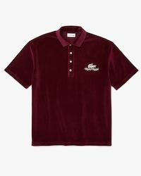 Polo para hombre Lacoste x Ricky Regal de terciopelo de corte relajado