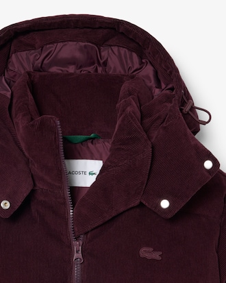 Relaxed Fit Corduroy Down Jacket