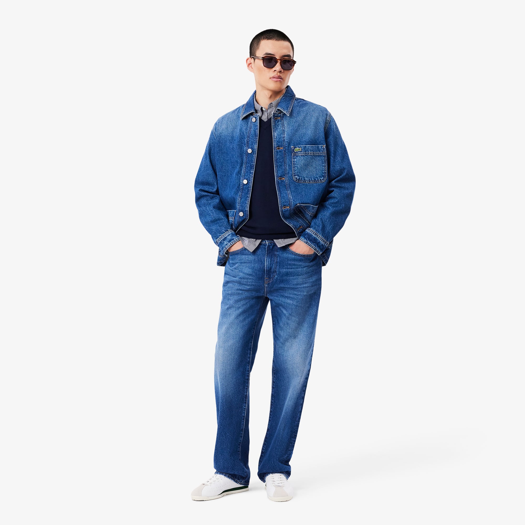 Men's 5-Pocket Straight Cut Indigo Jeans