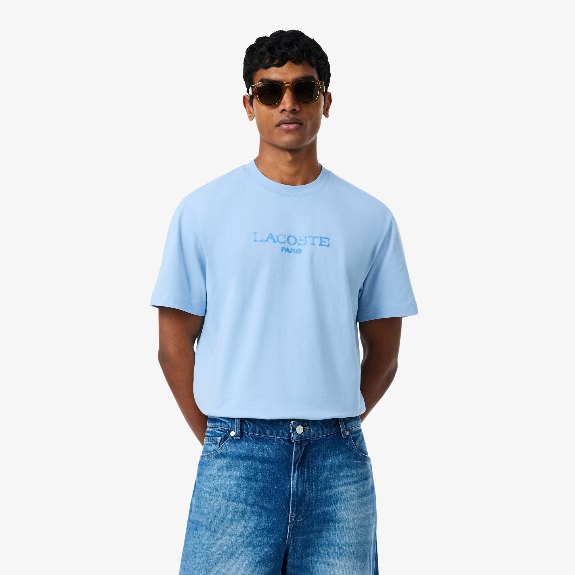 Lacoste Printed Cotton T-shirt